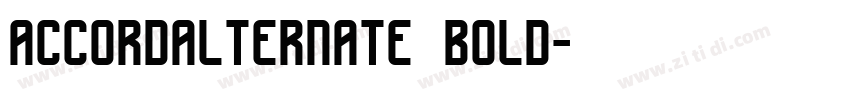 accordalternate bold字体转换